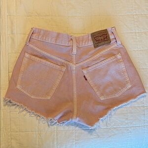 Levi's Women's Light Pink Jean Shorts
